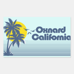 Pegatina Rectangular Oxnard California