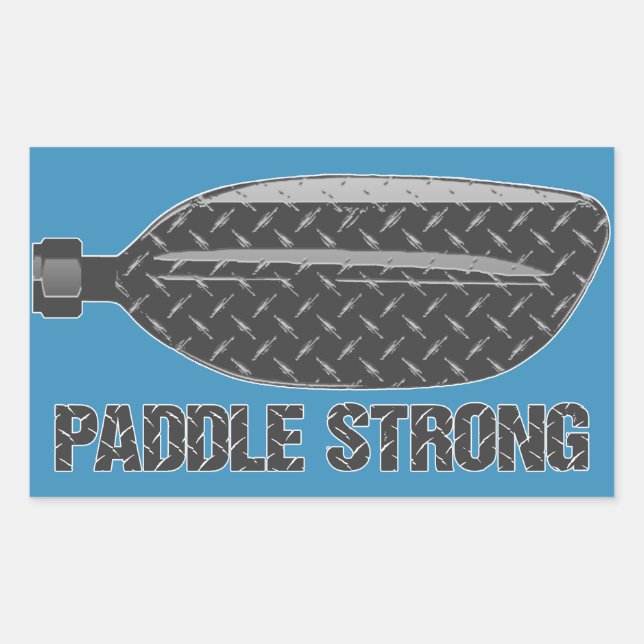 Pegatina Rectangular Paddle Strong (Anverso)