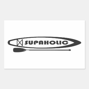 Pegatina Rectangular Paddleboarding por Standup Supaholic