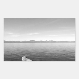 Pegatina Rectangular Paisaje Blanco Y Negro 11