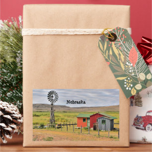 Pegatina Rectangular paisaje de Nebraska