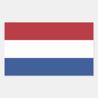Pegatina Rectangular Países Bajos/Holanda/Bandera holandesa/holandesa
