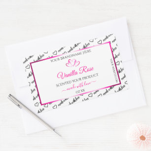 Pegatina Rectangular Palabras negras en la nube Etiquetas de productos 