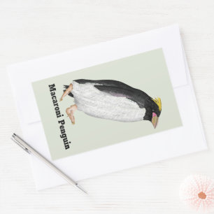 Pegatina Rectangular Palaeeudyptes Extinct Penguin