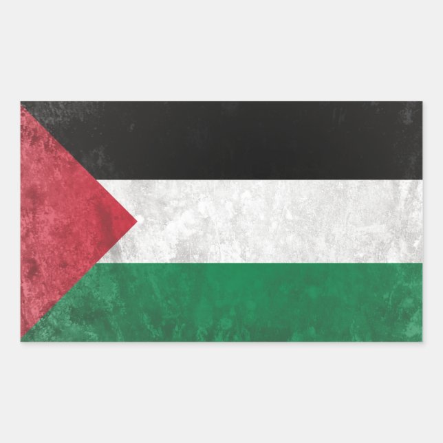 Pegatina Rectangular Palestina (Anverso)