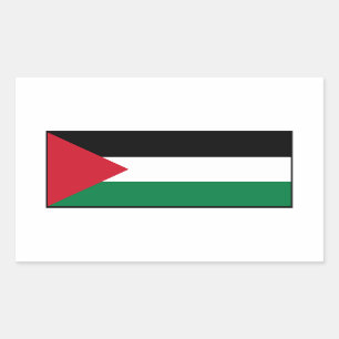 Pegatina Rectangular Palestina - Bandera palestina