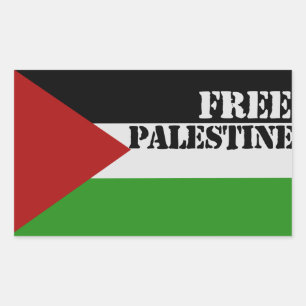 Pegatina Rectangular Palestina Libre