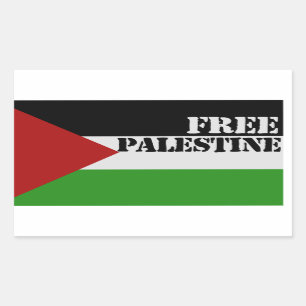 Pegatina Rectangular Palestina Libre