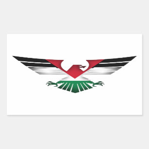 PEGATINA RECTANGULAR PALESTINA LIBRE - ALAS DE LA LIBERTAD