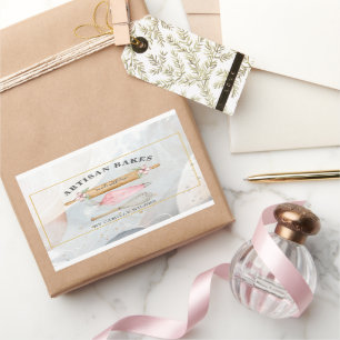 Pegatina Rectangular Panadería Pastry Chef Bakers Tools Business Rectan