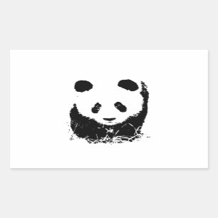 Pegatina Rectangular Panda