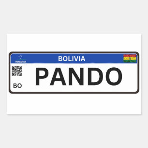 Pegatina Rectangular Pando Mercosur