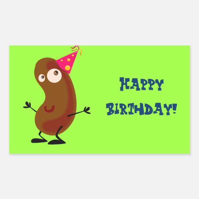 Pegatina Rectangular Papa bailando (Anverso)