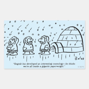 Pegatina Rectangular Papel