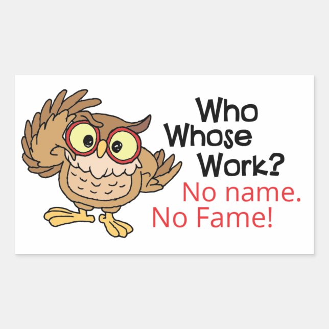 Pegatina Rectangular Papeles de graduación de profesores motivadores Té (Anverso)