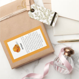 Pegatina Rectangular Paquete Amber Crystal significa Jewelry Gemstone