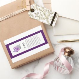 Pegatina Rectangular Paquete Amethyst Crystal significa Jewelry Gemston