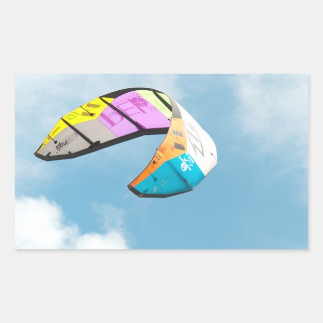 PEGATINA RECTANGULAR PARAGLIDEZ (Anverso)