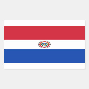 PEGATINA RECTANGULAR PARAGUAY