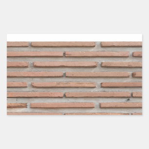 Pegatina Rectangular Pared de ladrillo