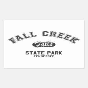 Pegatina Rectangular Parque Estatal Fall Creek Falls, Tennessee