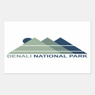 Pegatina Rectangular Parque nacional Denali