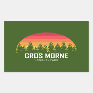 Pegatina Rectangular Parque nacional Gros Morne