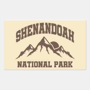 Pegatina Rectangular Parque nacional Shenandoah