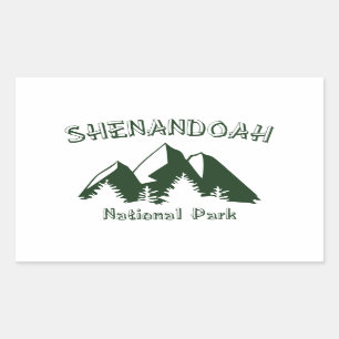 Pegatina Rectangular Parque nacional Shenandoah