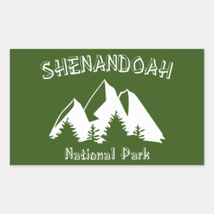 Pegatina Rectangular Parque nacional Shenandoah