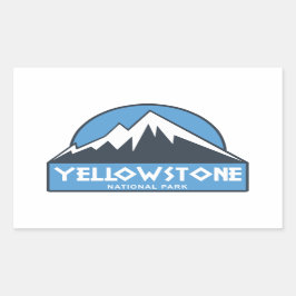 Pegatina Rectangular Parque nacional Yellowstone