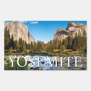 Pegatina Rectangular Parque Nacional Yosemite, California