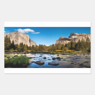 Pegatina Rectangular Parque Nacional Yosemite, California