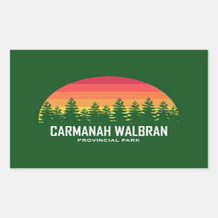 Pegatina Rectangular Parque provincial Carmanah Walbran