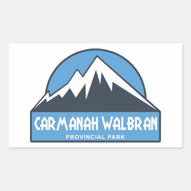 Pegatina Rectangular Parque provincial Carmanah Walbran (Anverso)