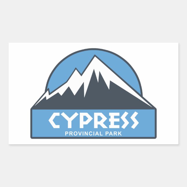Pegatina Rectangular Parque Provincial Cypress (Anverso)
