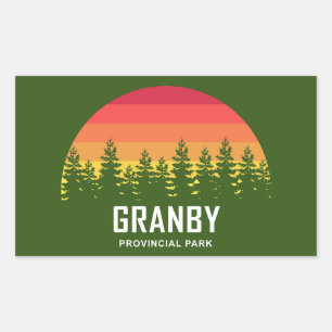Pegatina Rectangular Parque Provincial Granby