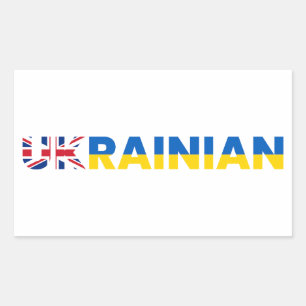 Pegatina Rectangular Partidario de Reino Unido