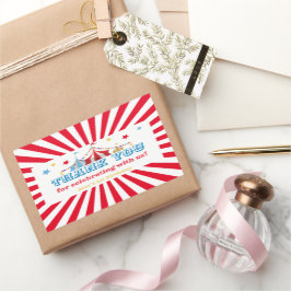 Pegatina Rectangular Partido temático del carnaval