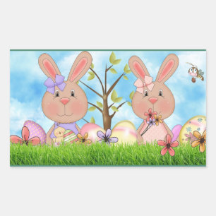 Pegatina Rectangular Pascua