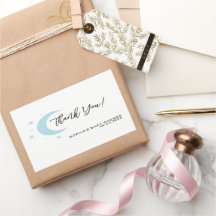 Pastel Moon Stars Baby Shower Gracias