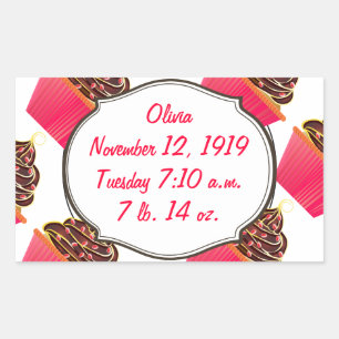 Pegatina Rectangular Pasteles