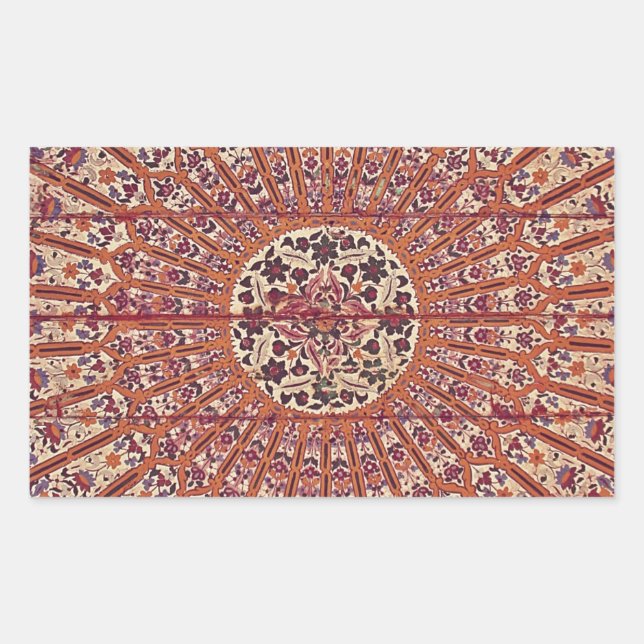 Pegatina Rectangular Patern Marruecos con estilo y Moda (Anverso)