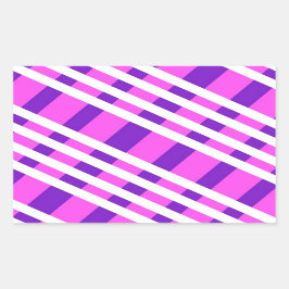 Pegatina Rectangular Patrón de diseño moderno