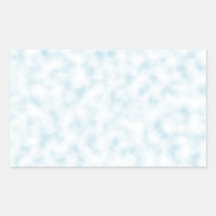 Pegatina Rectangular Patrón de nubes abstractas de color azul pálido y