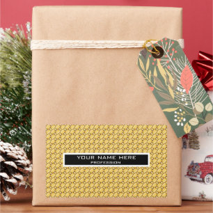 Pegatina Rectangular Patrón de pasta