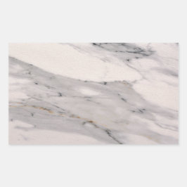 Pegatina Rectangular Patrón moderno de mármol rosa y negro