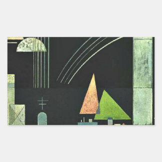 Pegatina Rectangular Paul Klee — En Reposo,
