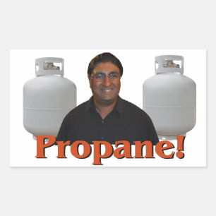 Pegatina Rectangular Paul Lall - ¡Pegatina del propano!