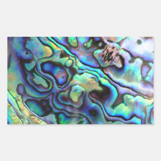 Pegatina Rectangular Paula abalone shell